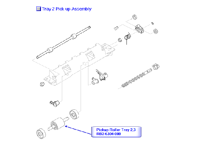 Pickup Roller Tray 2,3 [LIP]